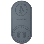 Коврик для прыжков на скакалке «Sportage» 6 мм 126*61 см, серый