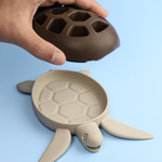 Держатель для зубных щеток/карандашей turtle, коричневый