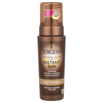Jergens, Natural Glow, Instant Sun, мусс для автозагара, светло-бронзовый, 177 мл