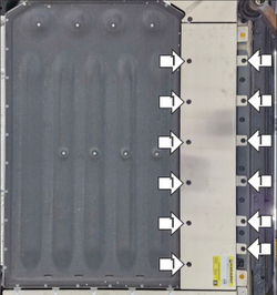 Защита топливных трубок, силовых проводов (сбоку АКБ). 4 мм, Алюминий для Li Auto L6 2024-н.в., Motodor.349903