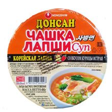 Лапша быстрого приготовления со вкусом острой курицы Донсан Nongshim 86 г, 5 шт