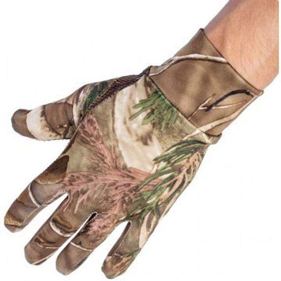 Перчатки Helios трикотажные КМФ лес р. XL