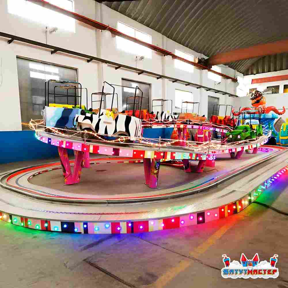 Страшные американские горки «Адреналин», 10 кабин 20 мест, 16×8×3 м