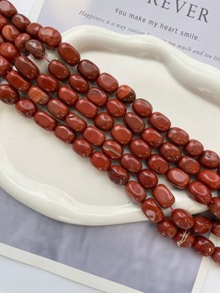 Бусины из яшмы 12х17мм, прямоугольная галтовка