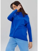 Лонгслив оверсайз синий