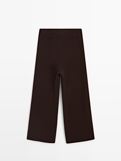 Massimo Прямые брюки из смесовой шерсти, коричневый