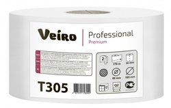 Туалетная бумага двухслойная белая «Veiro Premium» 170 м - 12 шт/уп