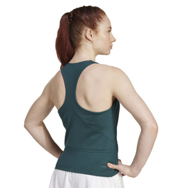 Топ теннисный Adidas Climacool Mid-Length Y-Tank - aurora ivy