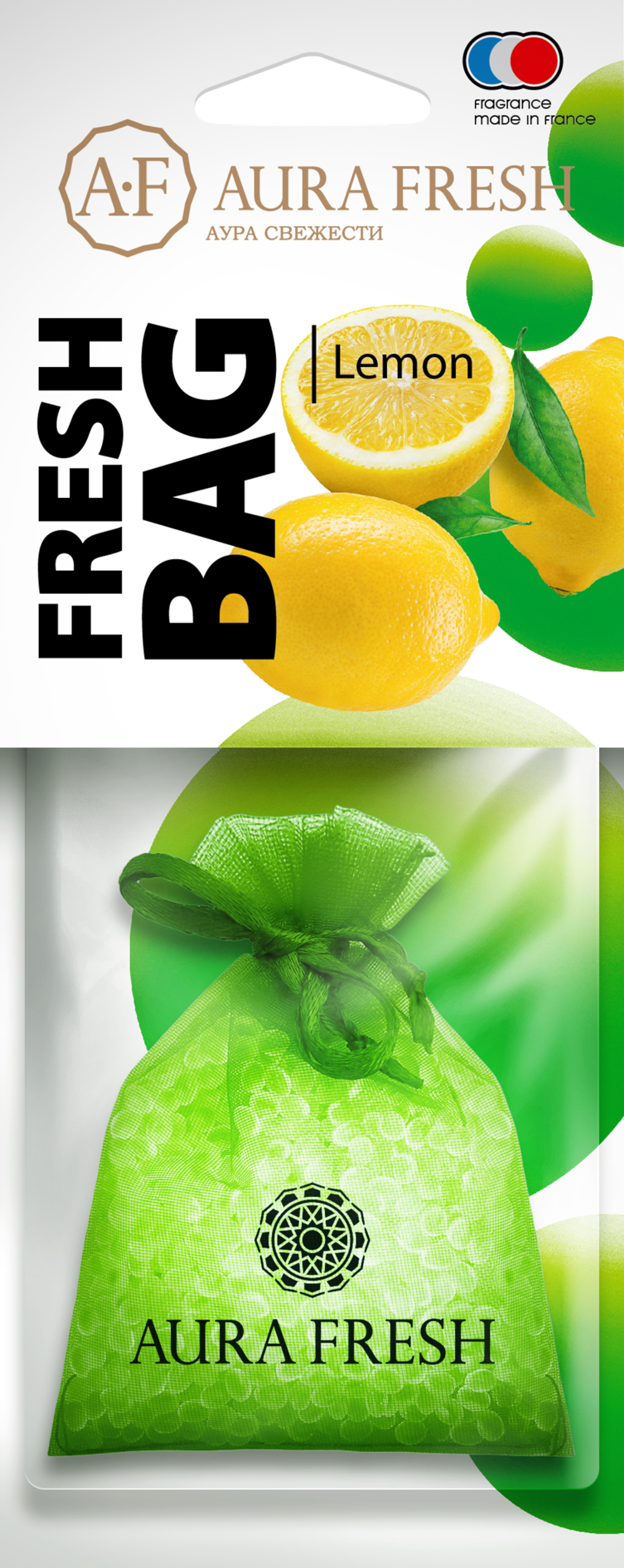 Аром-р AURA FRESH FRESH BAG LEMON Ароматизатор воздуха мешочек