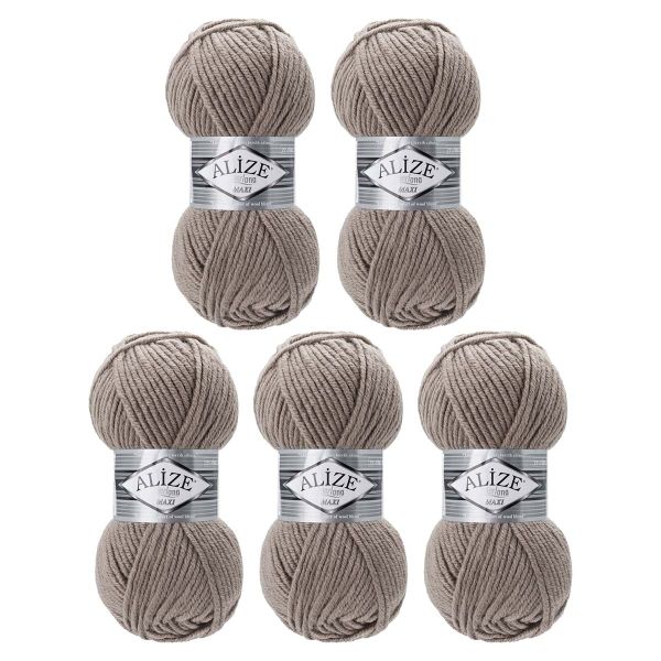 Пряжа Alize (Ализе) Superlana Maxi / уп.5 мот. по 100 г, 100м, 283 лён