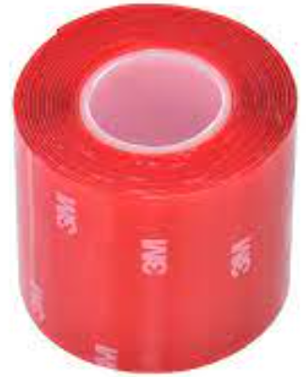 Скотч двухстороний 3М, silicone прозрачный, 50мм.х5м. (8/64шт)
