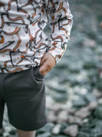 Лонгслив оверсайз Mjölk Ракеты