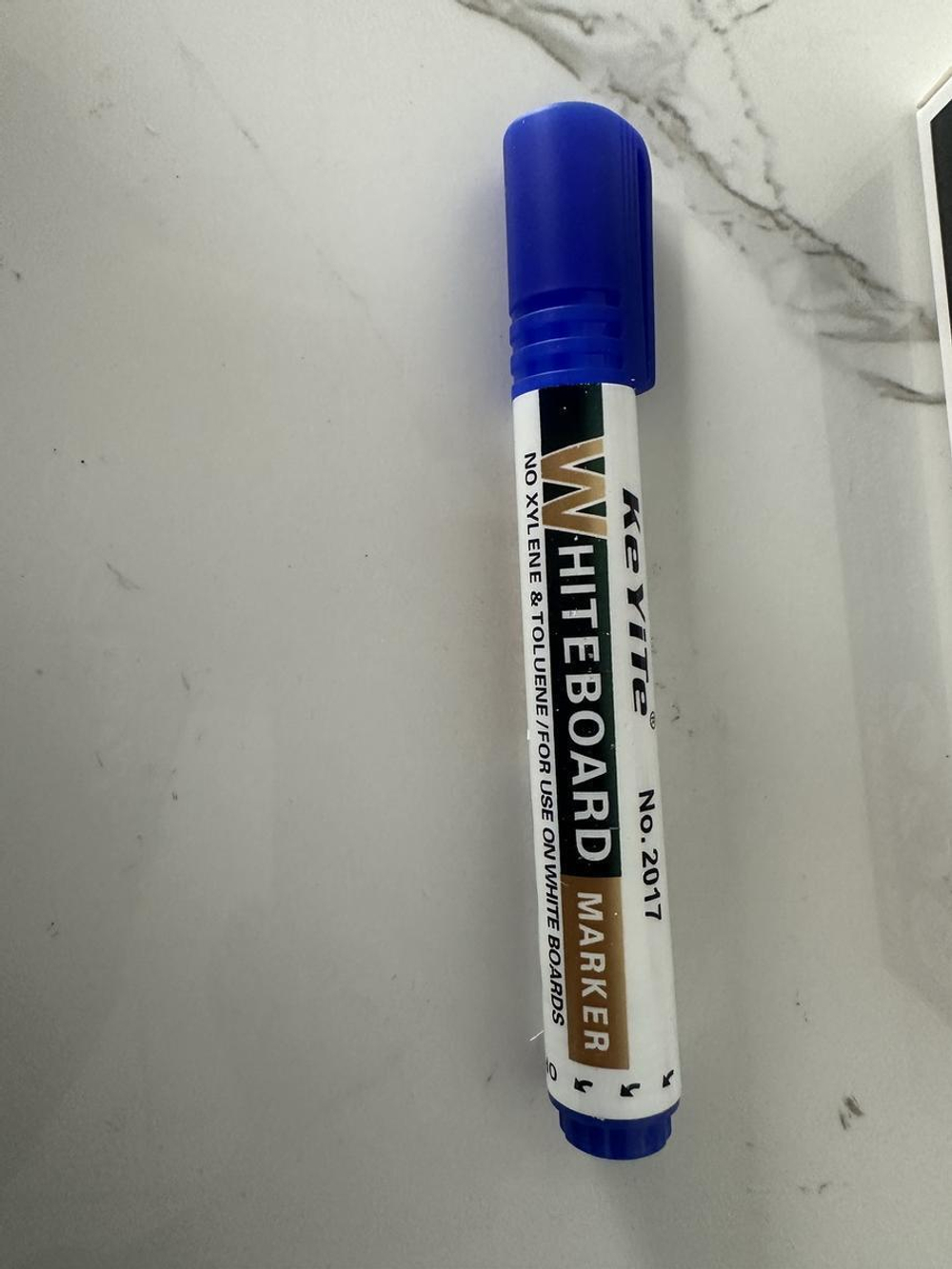 Маркер для белой доски, 2мм, синий цвет (Комплект 10шт.)