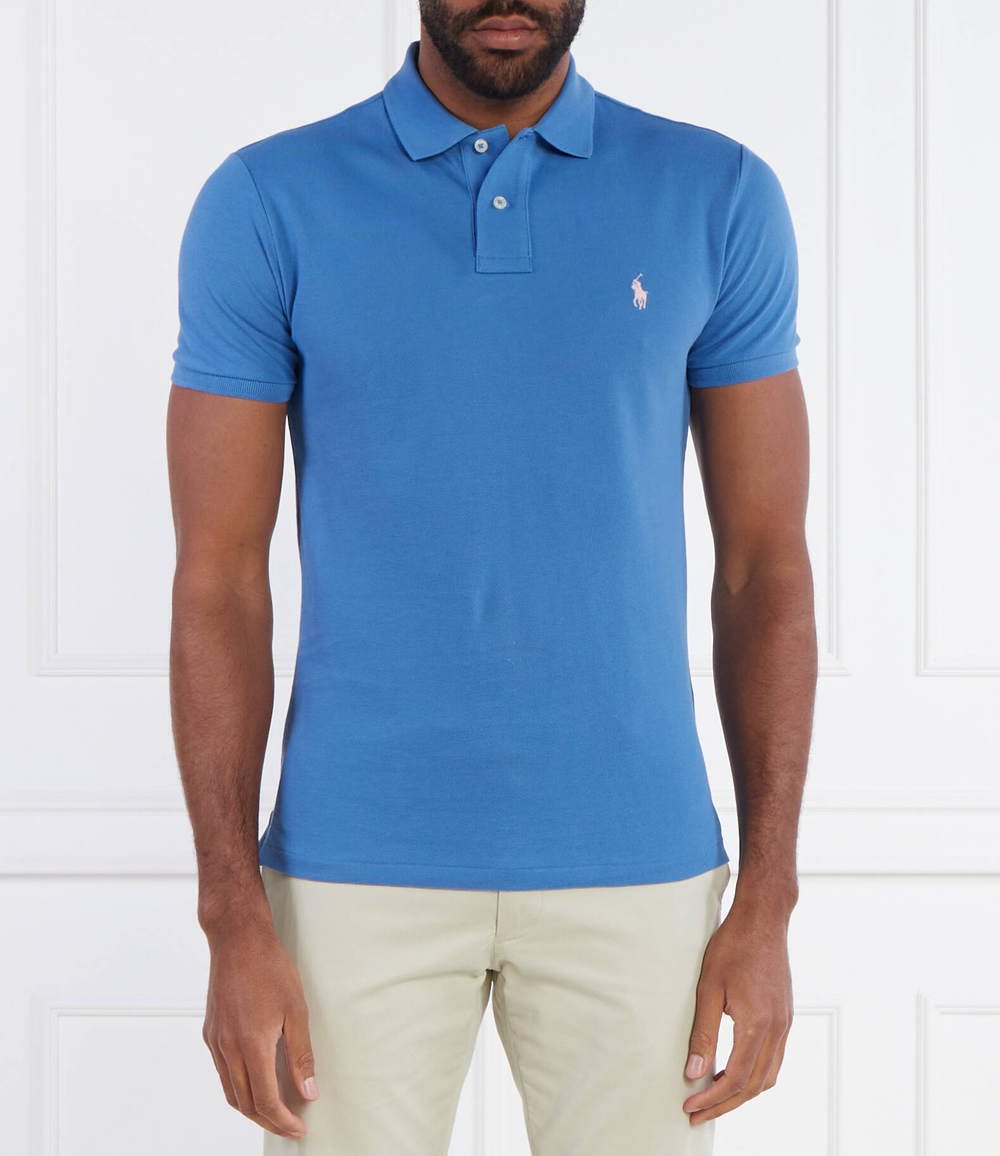 Поло Basic Mesh POLO RALPH LAUREN - голубой(710536856)