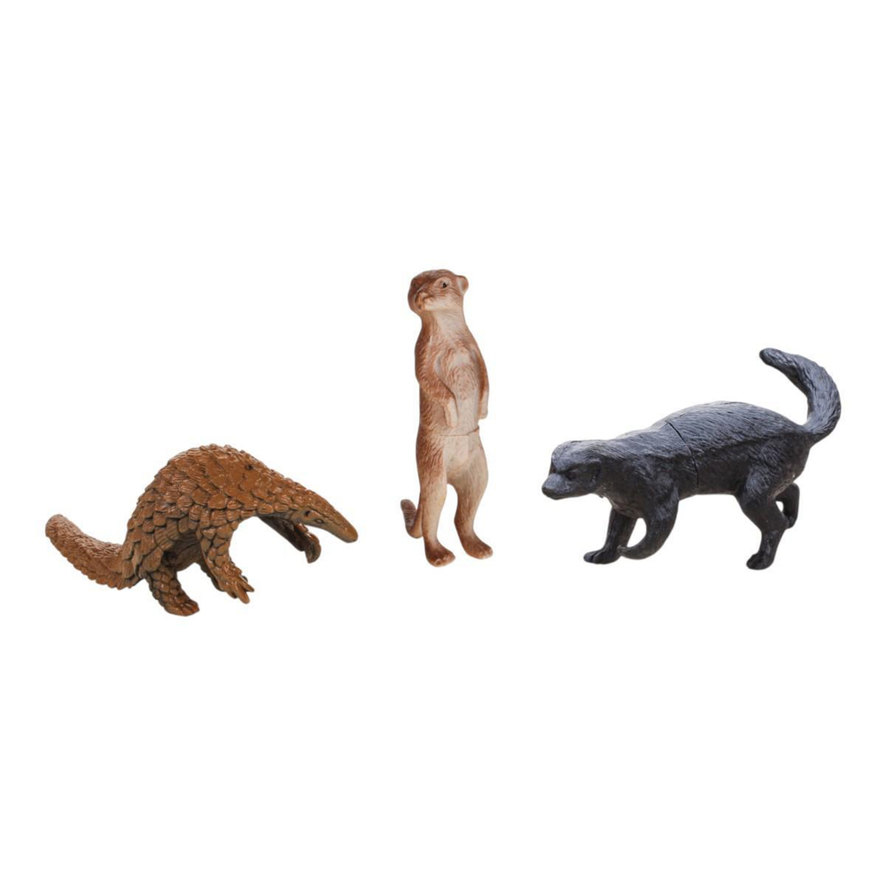 Набор диких животных 6шт, пакет DY518-15