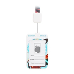 Бейдж на шнурке с рулеткой (ретрактором) Basir вертикальный, 110*68 мм, аниме, 4 рисунка ассорти