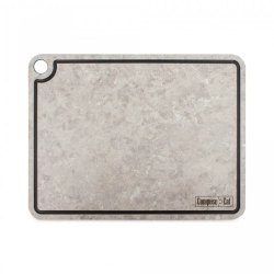 Доска разделочная с желобом 33x25см ComposeEat Elegance мрамор белый