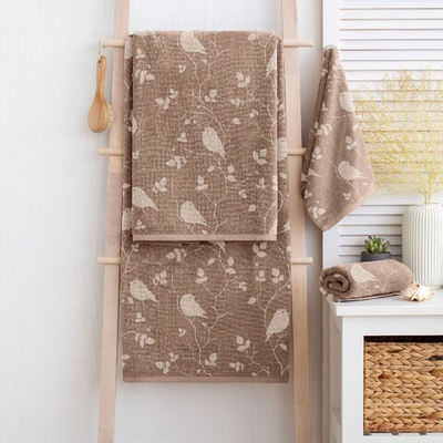 Полотенце Самойловский Текстиль МХ42 50/90 Форест Вид 3 Мокко/светло-бежевый 00