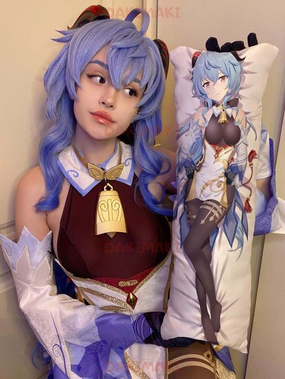 Мини дакимакура Гань Юй из Геншин Импакт | Genshin Impact арт. M0949, 60х20 см