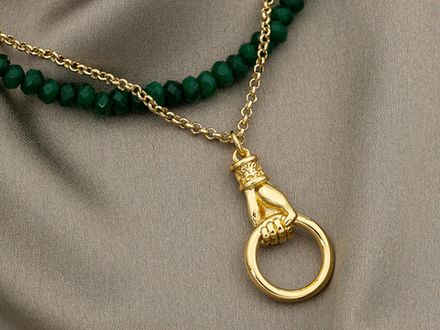 Подвеска Рука с кольцом, 28мм