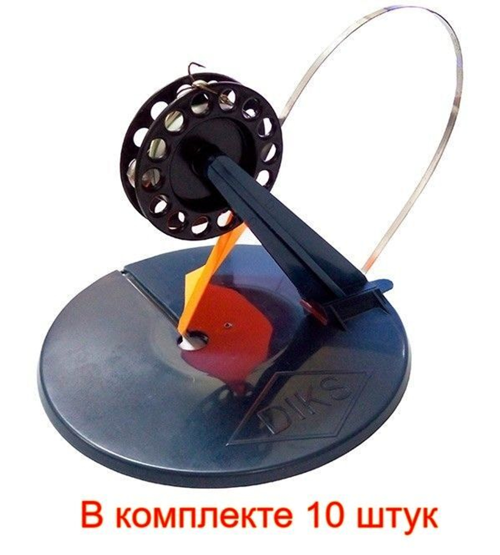 Жерлица оснащенная для зимней рыбалки, снасть