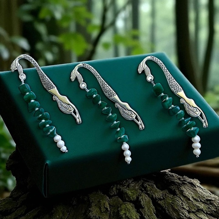 Книжная закладка. Царство Нептуна. Авантюрин и Жемчуг