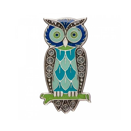 Брошь Clara Bijoux Сова F25017-47 G