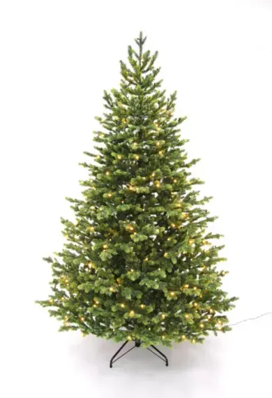 Ель Городская, 100% литая хвоя, 200 ламп, 185 см., Black Box (74545)