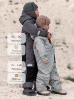 Комбинезон мембранный демисезонный Mjölk Blue Leopard, утеплитель 180гр/м2, уценка