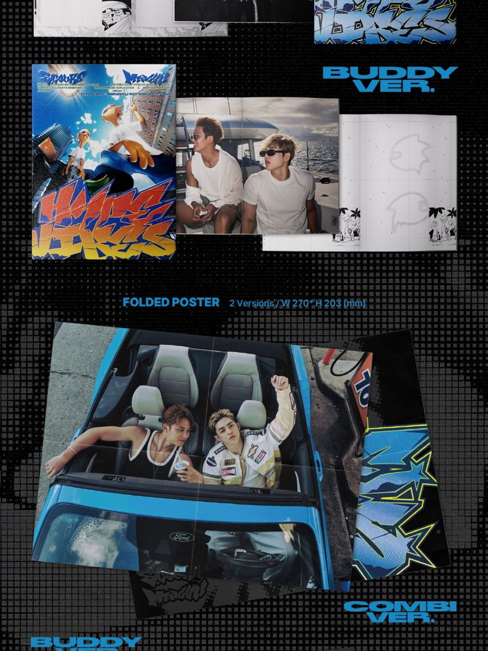 Альбом S.COUPS X MINGYU (SEVENTEEN) - HYPE VIBES 1st Mini Album 2 Version SET