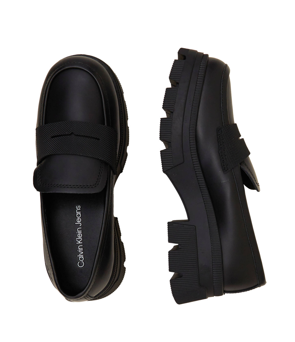 Кожаные лоферы CALVIN KLEIN JEANS - черный(YW0YW01120)