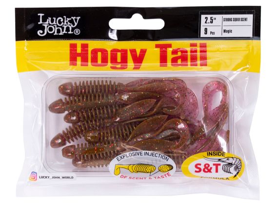 Твистеры съедоб. искусст. LJ Pro Series Hogy Tail 2,5in (06.35)/S14 9шт.