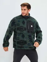 Толстовка Kefirmaykifer Флисовая Zip зеленая