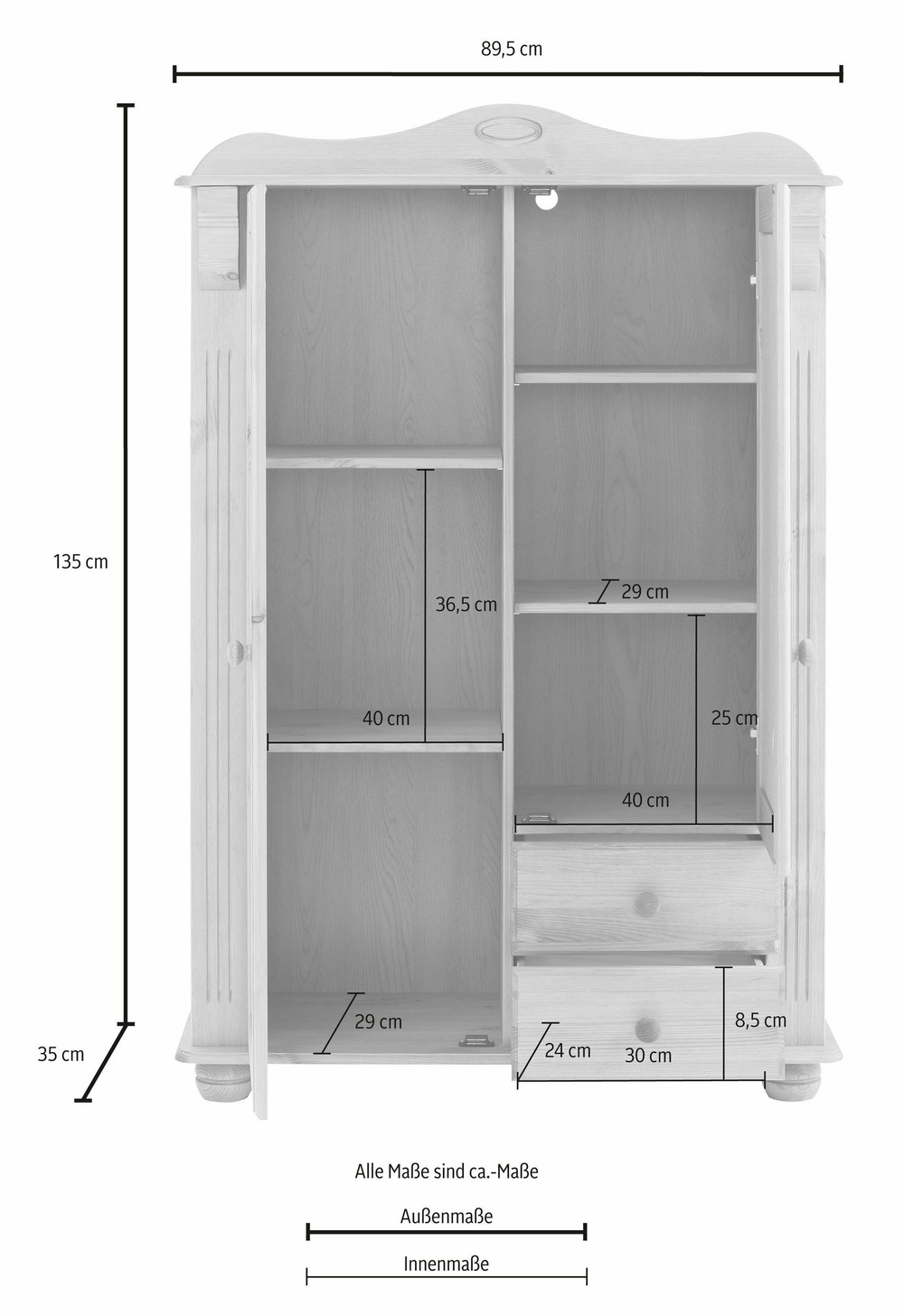 Шкаф-витрина Адель