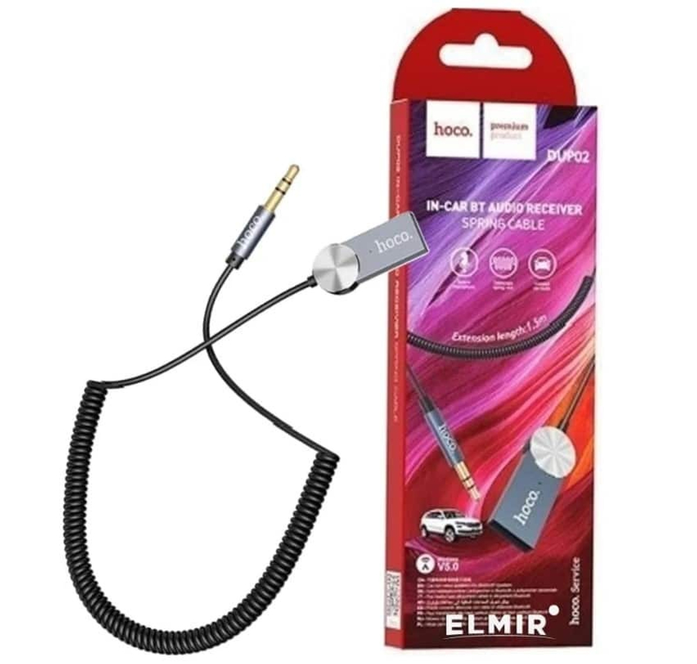 Bluetooth Aux адаптер HOCO DUP02 (черный)