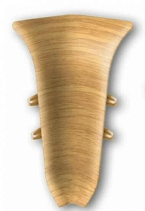 Угол внутренний для плинтуса 70мм "Идеал Классик", 212 Дуб светлый