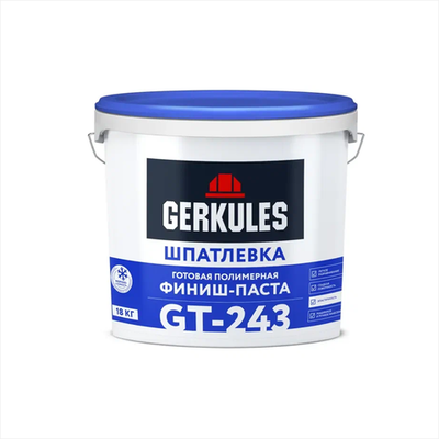 Шпатлёвка полимерная готовая Финиш-Паста Геркулес GT-243 (ведро) 18кг
