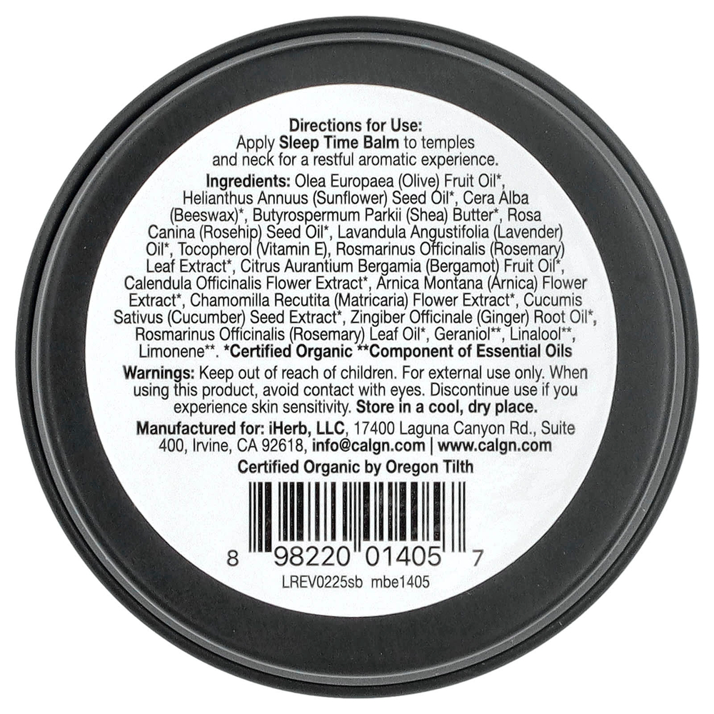 California Gold Nutrition, Beauty, бальзам для спокойного сна, лаванда и ромашка, 17 г (0,6 унции)