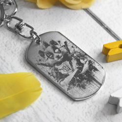 Брелок с гравировкой фотографии на заказ