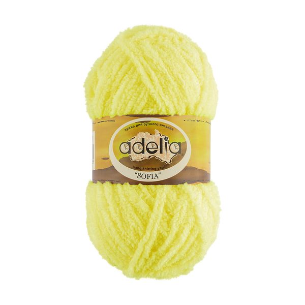 Пряжа Adelia Sofia / уп.10 мот. по 50г, 90м, 34 лимонный