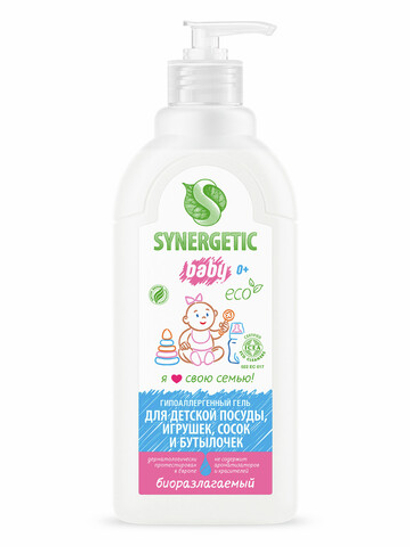 Synergetic Pure & Nature Гель для детской посуды,сосок,игрушек и бутылочек 500мл