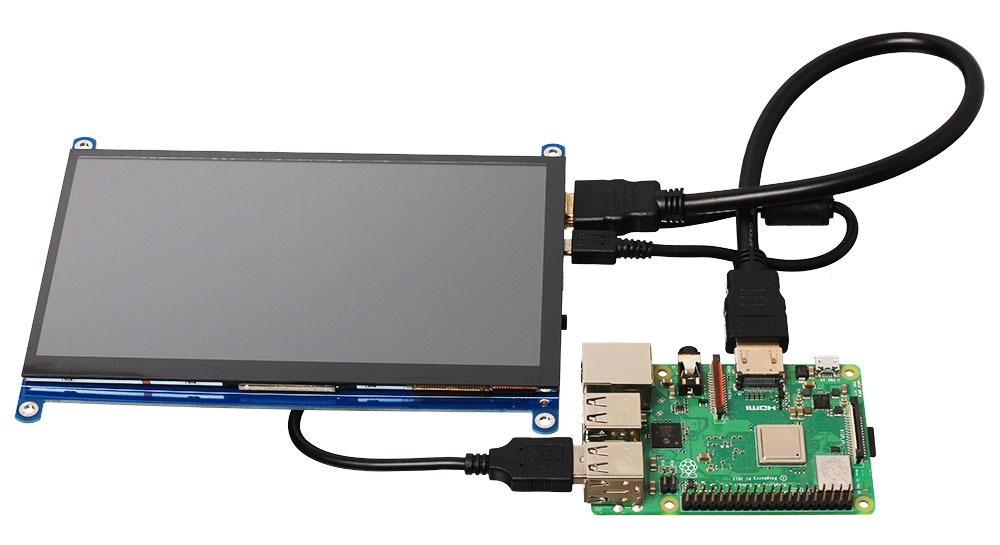 Цветной сенсорный HDMI-дисплей для Raspberry Pi 1024×600 / 7