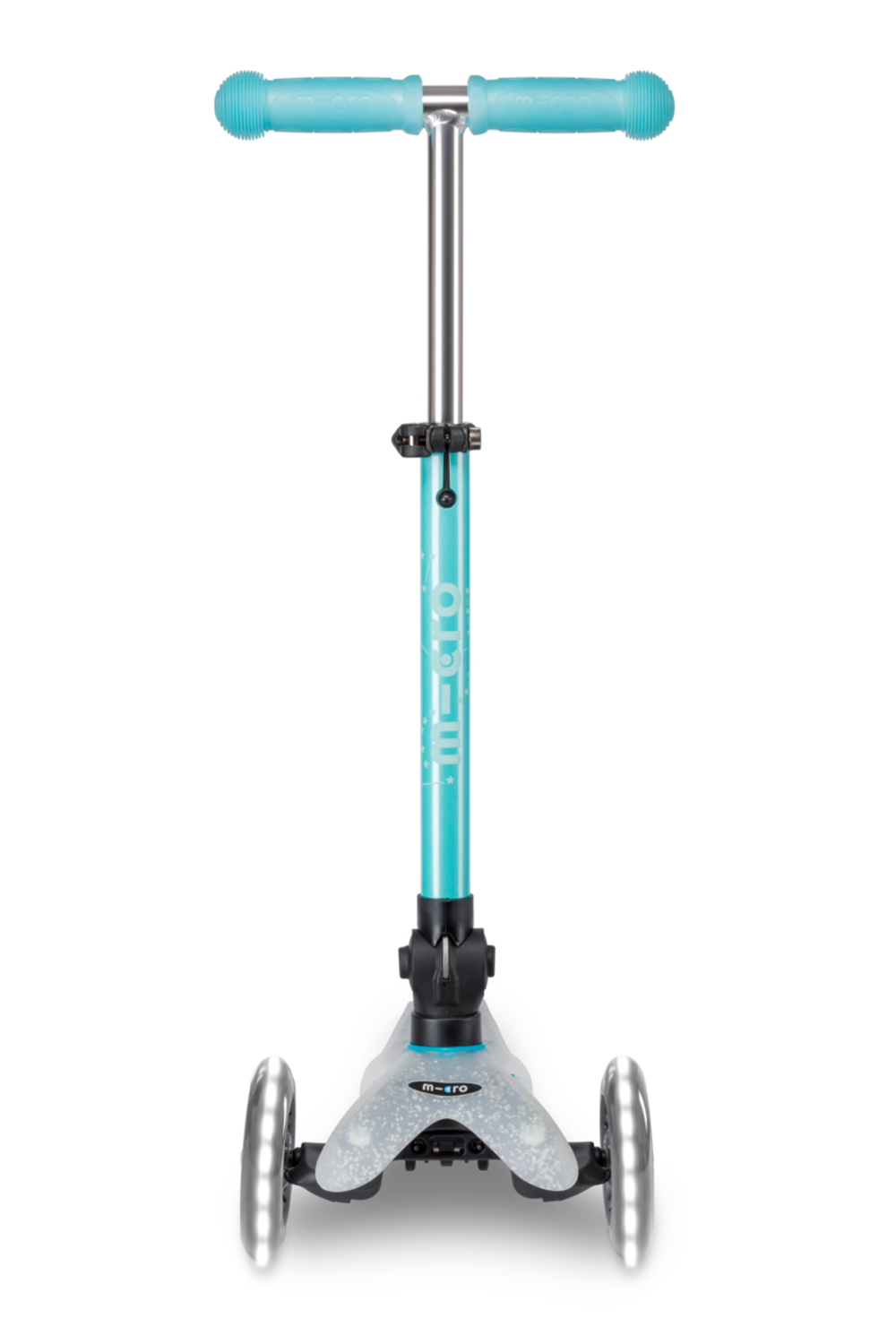 Самокат Mini Micro Deluxe Orion LED складной, голубой