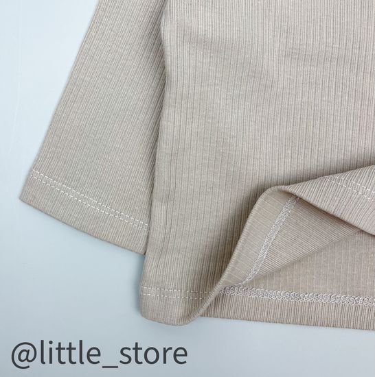 Лонгслив хлопковый "Любимые зверята" бежевый