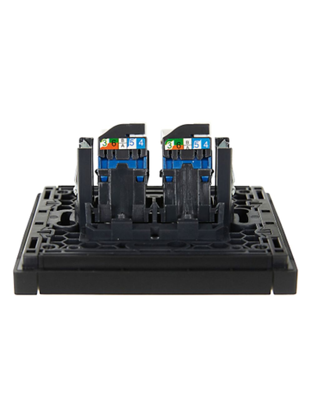 FORTE&PIANO Розетка компьютерная двойная RJ45 кат.6 FP134 черный IEK