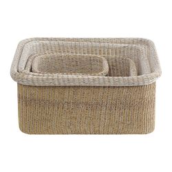 Набор из 4-х корзин для хранения Sustainable collection, бежевый