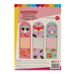 Картон цветной А4 7л 7цв "Стикеры для девочек" мелованный двустор. в папке