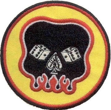 Нашивка Skull ace dices