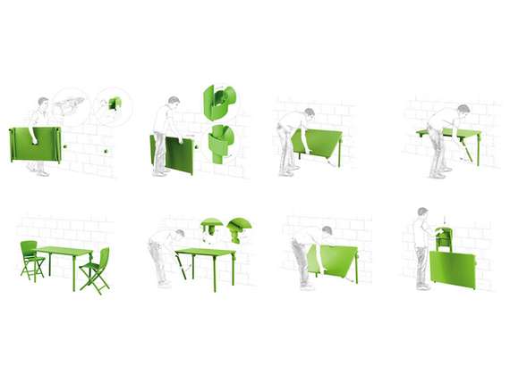 Стол пластиковый складной Zic with Extra Kit, 117х72 см, красный