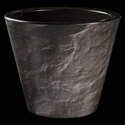 Кашпо для цветов пластиковое 3л d-19 см «Классика» Гранит